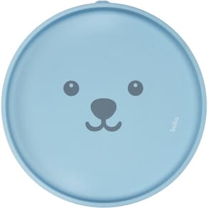 Prato Em Silicone Com Ventosa Gummy Azul - Buba