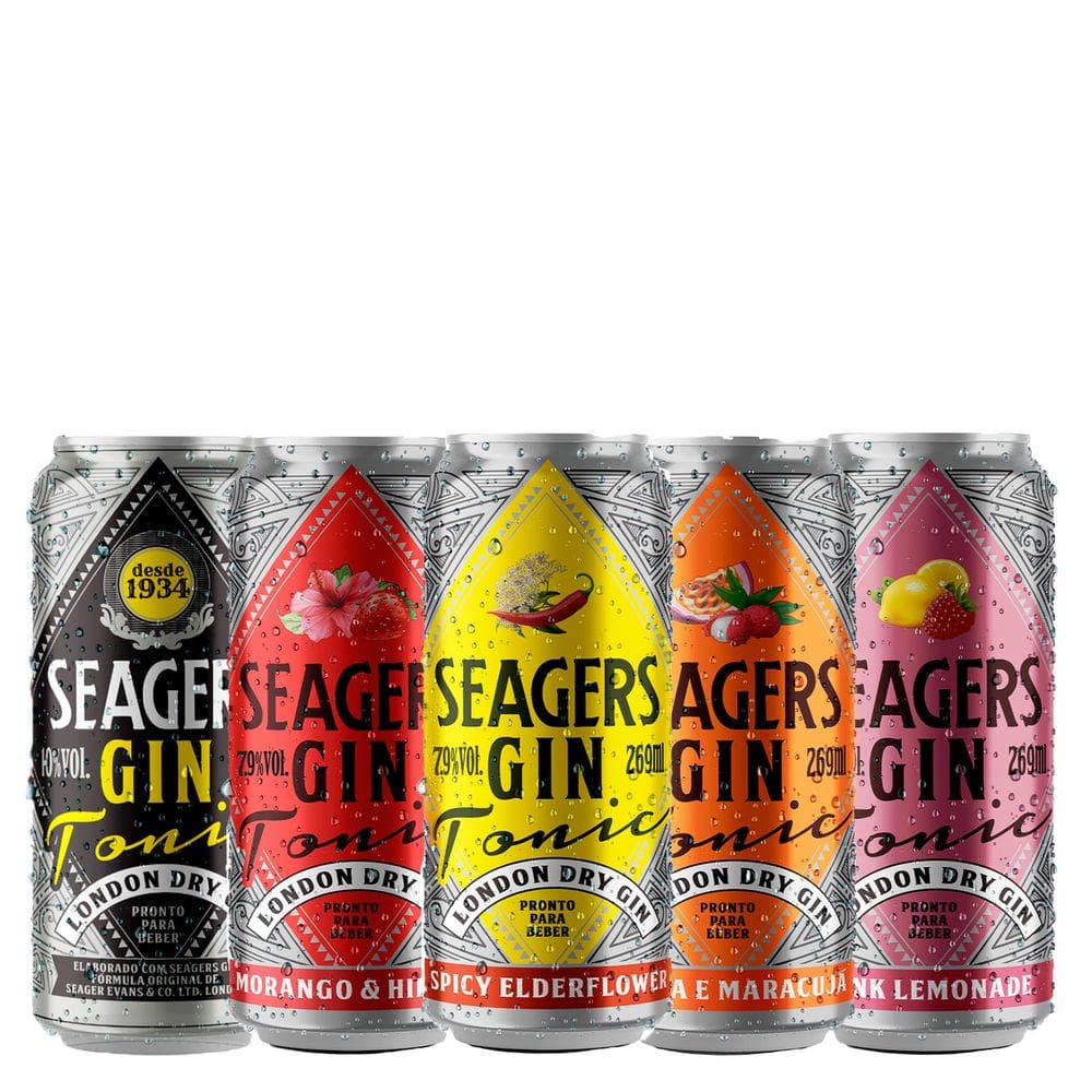 Kit Gin Tônica Seagers Sabores