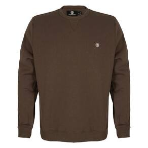 Moletom Element Careca Emb Logo Chest Crew W25 Marrom Escuro