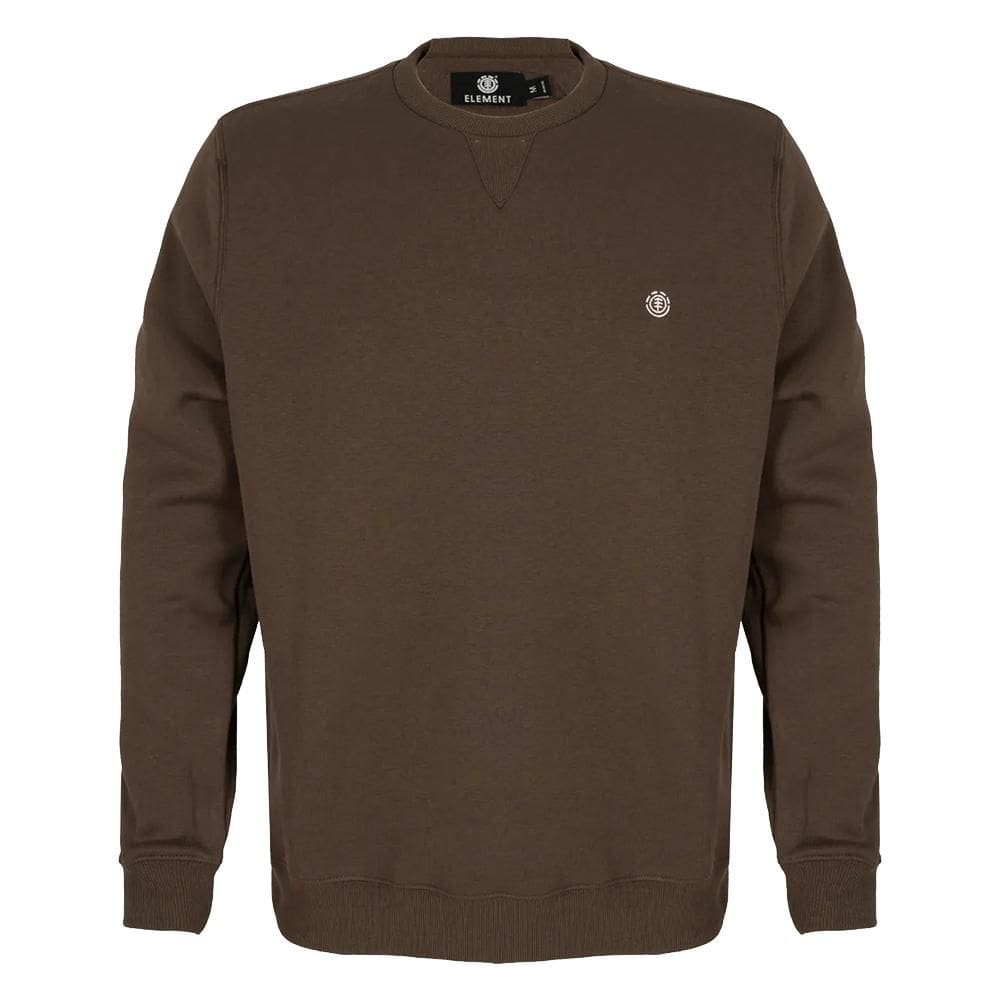 Moletom Element Careca Emb Logo Chest Crew W25 Marrom Escuro