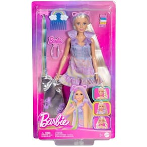 Barbie Fashion Boneca Loira Penteado Colorido Mattel JCT72