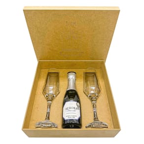 Kit Presente Aurora Boreal Baby Moscatel + 2 Taças