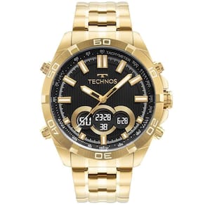 Relogio Technos Masculino Digitech Dourado - Bjk629aa/1p