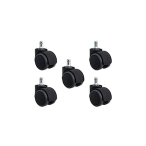 Kit 5 Rodinhas Squadroni Para Cadeira Anti Risco Roda Silicone Pu