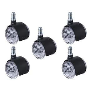 Kit 5 Rodinha Para Cadeira De Escritório Squadroni Sq91 Hga Preto Rd Gel
