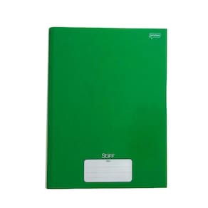 Caderno Grande Brochura Capa Dura 80 Folhas Verde Jandaia