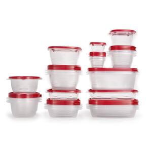 Recipientes de armazenamento de alimentos Rubbermaid TakeAlong, conjunto de 26