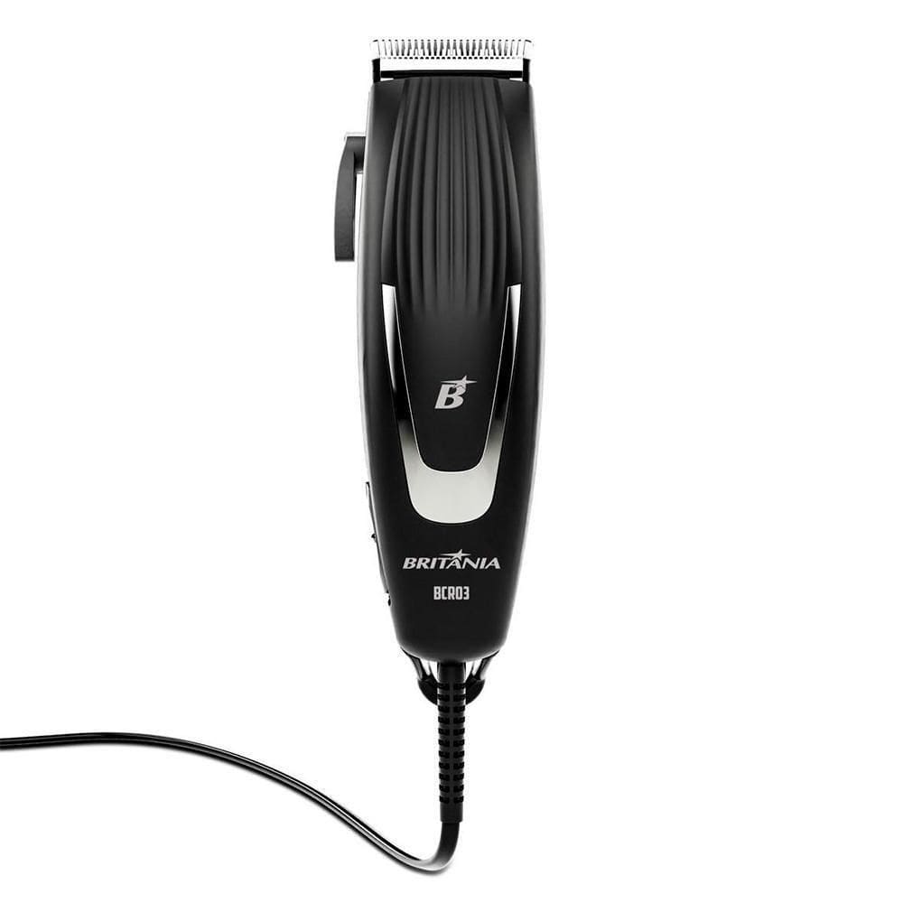 Máquina De Cortar Cabelo Britânia Bcr03 9 Acessórios 18w 110V