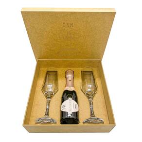 Kit Presente Chandon Baby Brut Rosé + 2 Taças