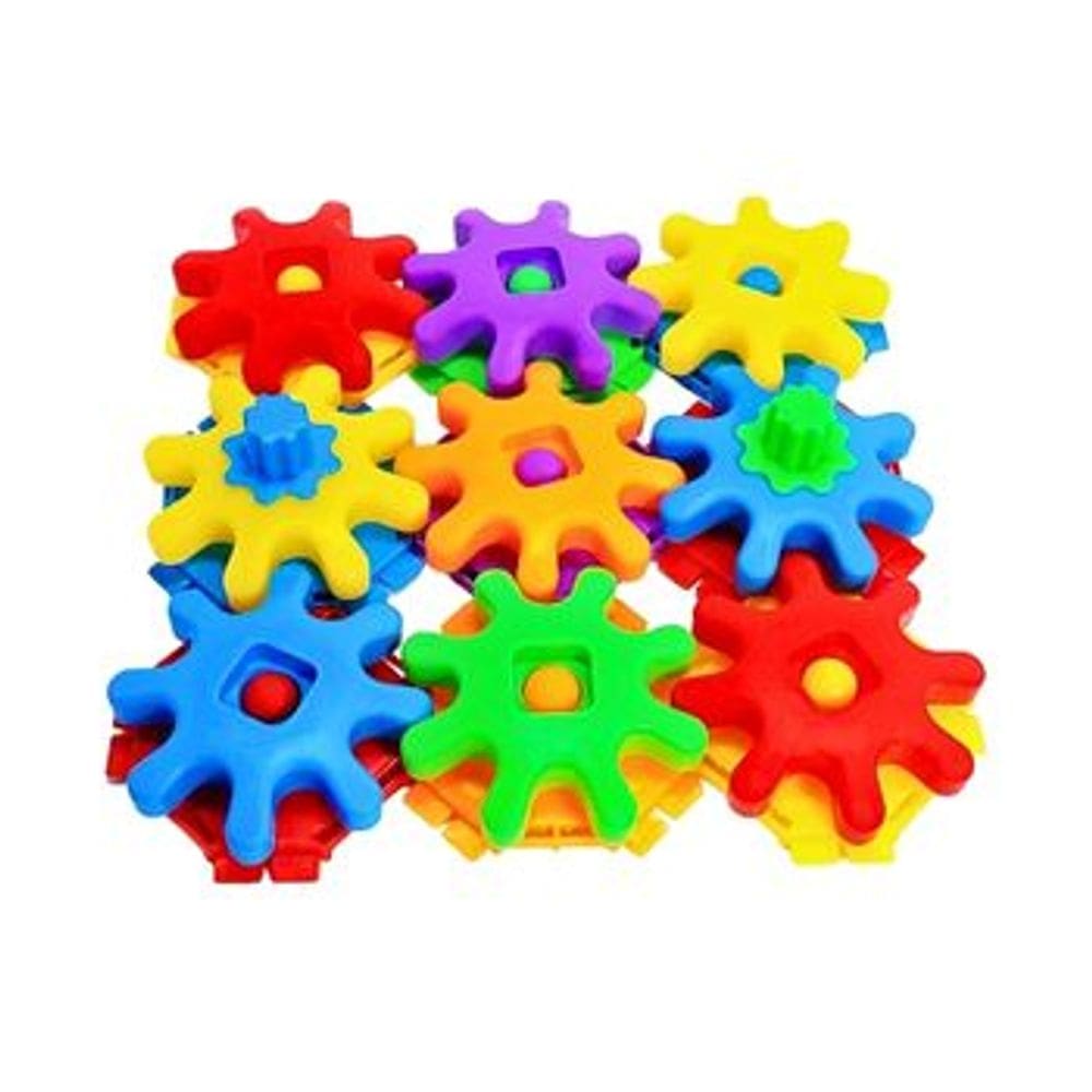 Gira Gira 9 Pecas Pakitoys Engrenagens Coloridas de Encaixar e Girar Brinquedo Educativo Recreativo