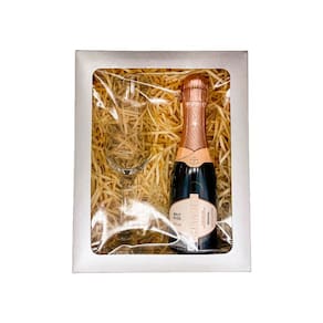 Kit Presente Chandon Baby Brut Rosé 187ml + Taça Flute