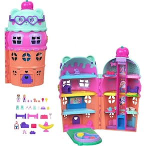 Polly Pocket Conjunto Estojo Casa de Sorvete - Mattel