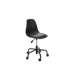 Cadeira Home Office Eames Almofada Com Rodinhas Silicone