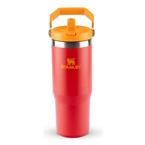 Garrafa Térmica Flip Straw Tumbler Stanley 887ml Chili