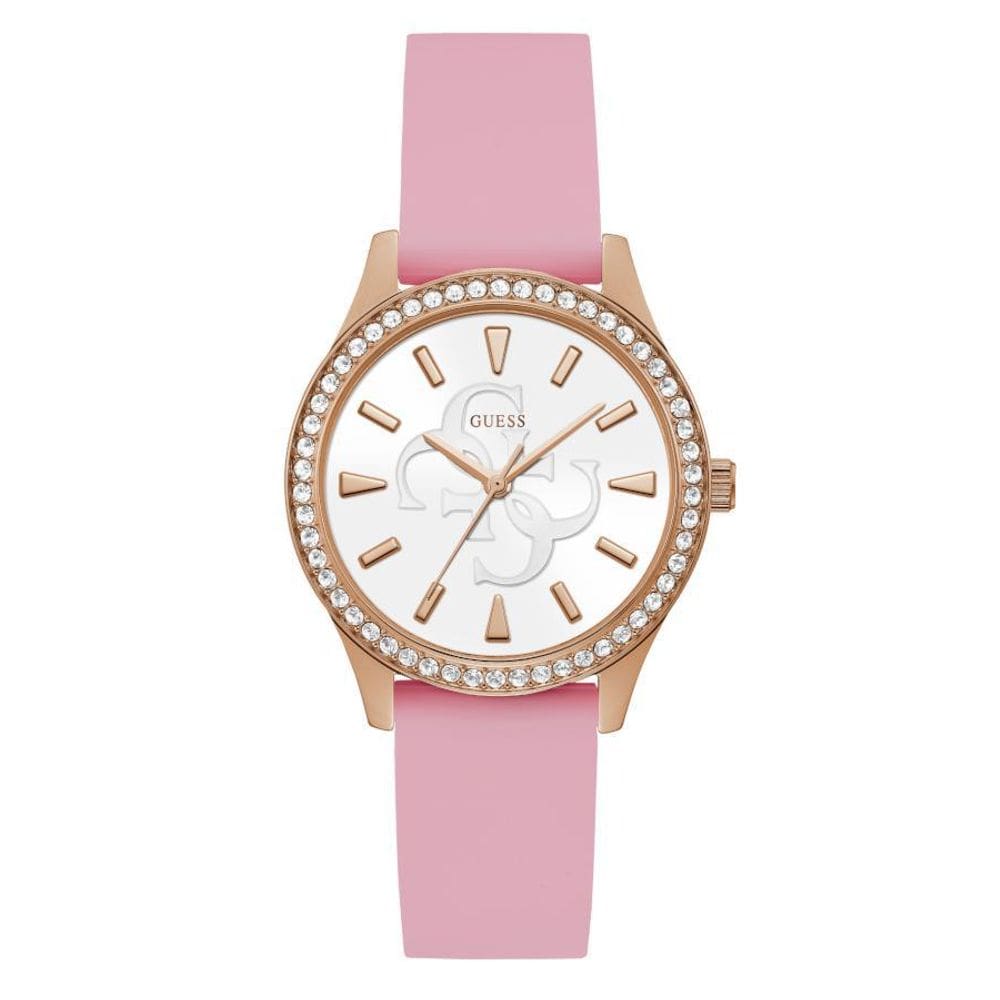 Relógio Guess Feminino Rosa Silicone Gw0359L3