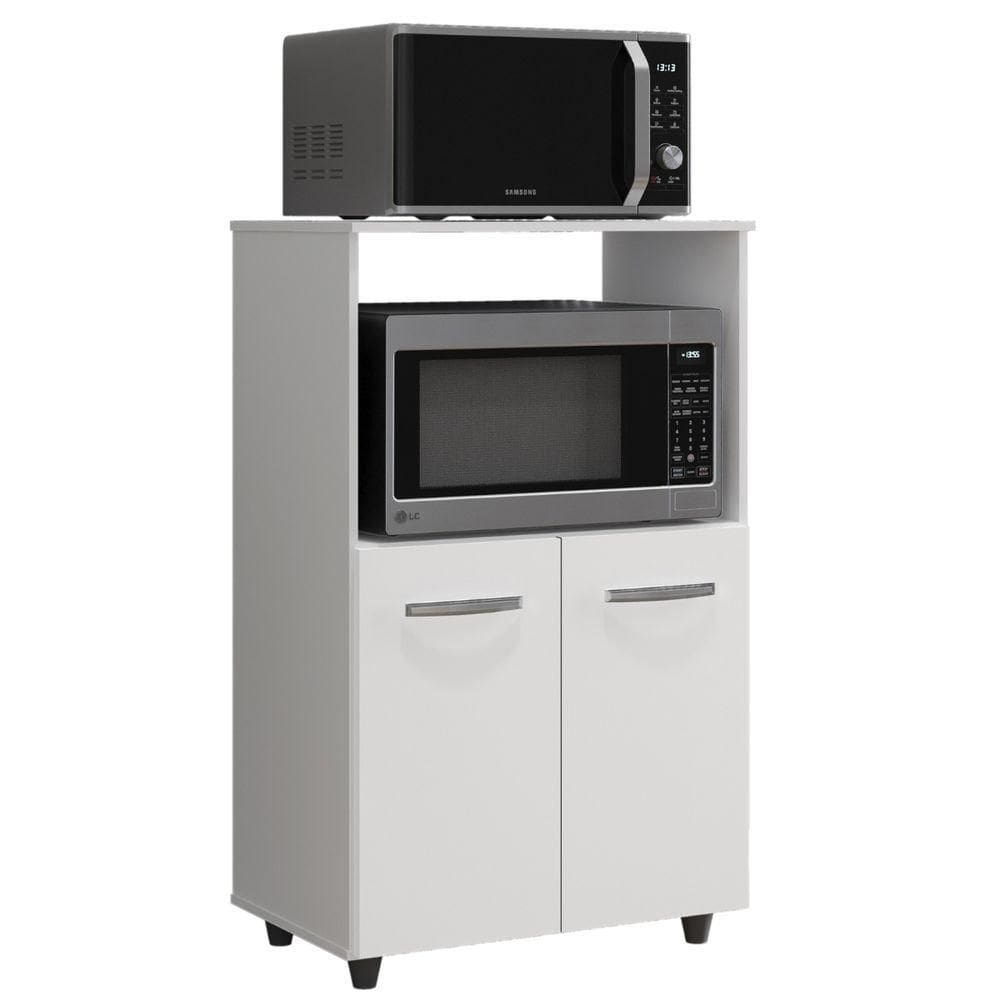 Balcão Multiuso Para Cozinha Tais 2 Portas Branco Moblis