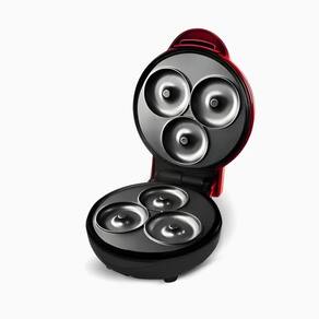 Máquina De Mini Donuts Vermelha Faz 3 Rosquinhas 110v