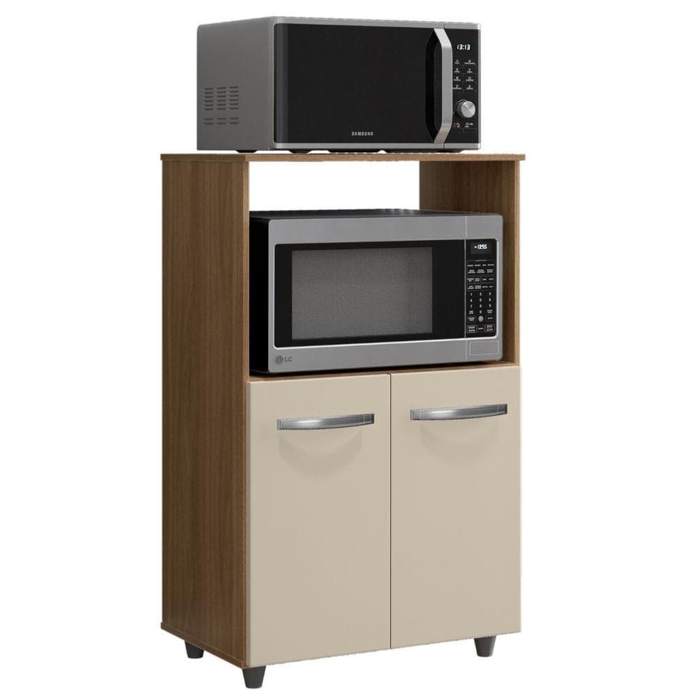 Balcão Multiuso Para Cozinha Tais 2 Portas Savana Off White Moblis