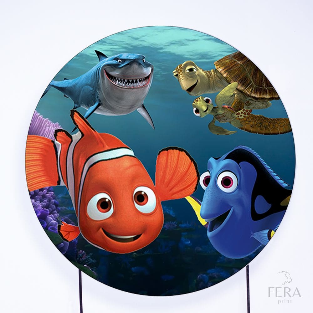 Painel Decorativo para Festa 1,80x1,80 metros Vesti Fácil com Elástico Nemo - Fera Print