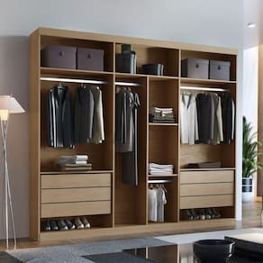 Closet Casal Maya 6 Gavetas 7 Prateleiras Mdf Rufato Imbuia
