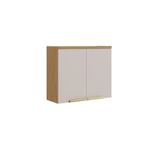 Armário Aéreo De Cozinha 80cm 2 Portas New Porto - Itatiaia Freijó-off White