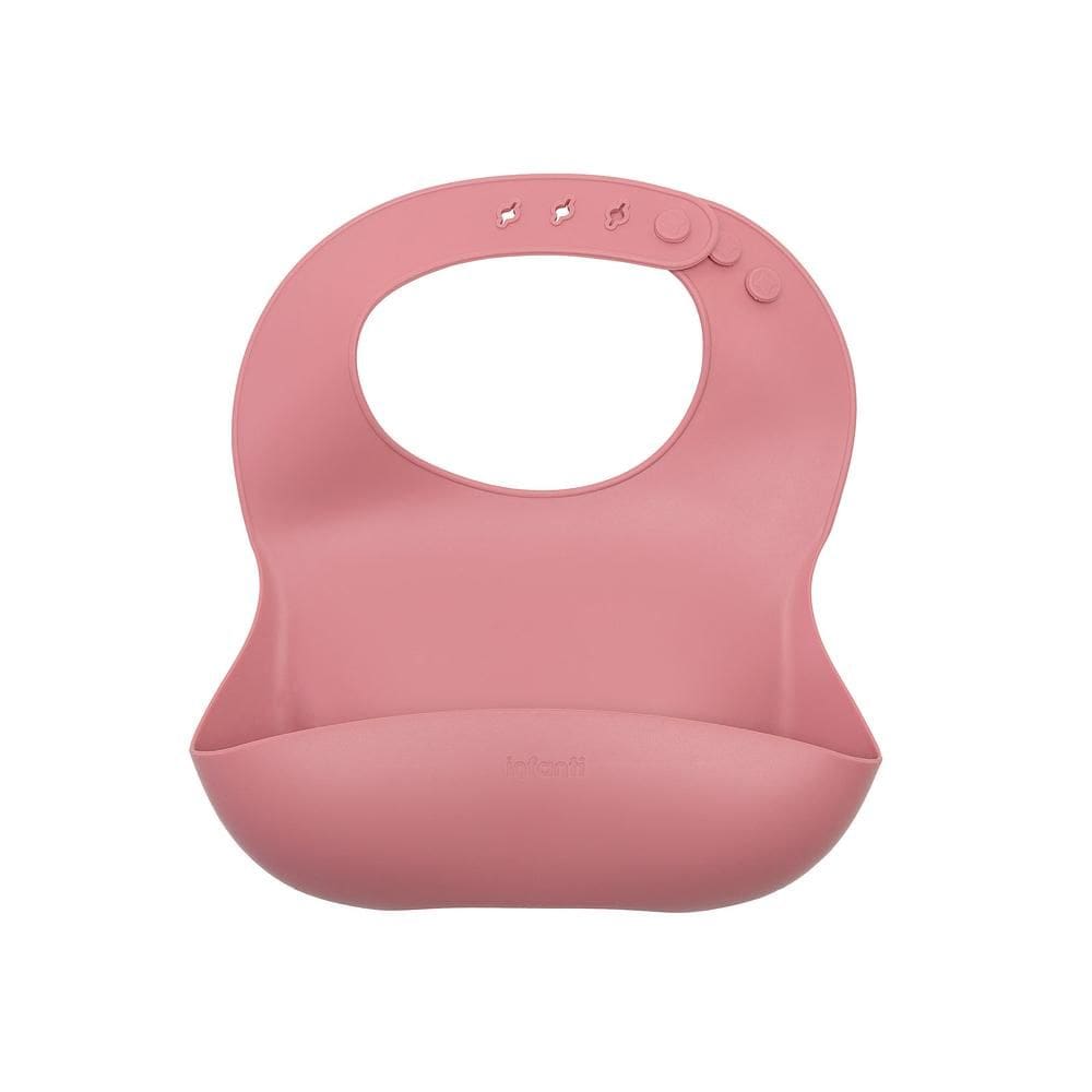 Babador de Silicone Pega Migalhas Piccolo Rosa - Infanti