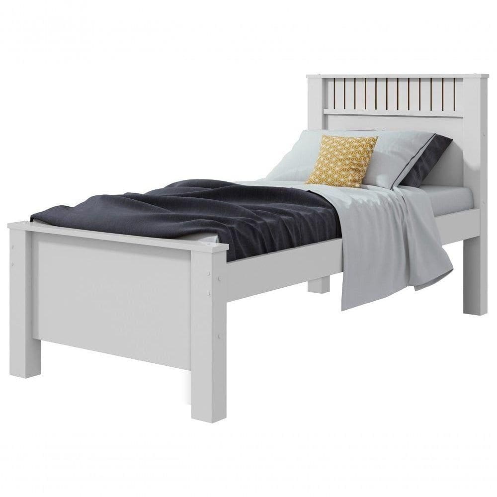 Cama Solteiro Athenas - Lopas Branco