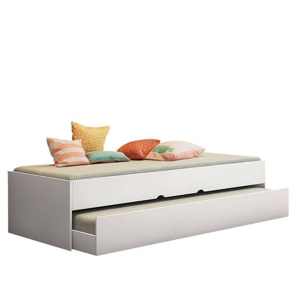 Bicama Solteiro Chiara Branco Com Colchões Supreme D20 - Phoenix Baby Branco