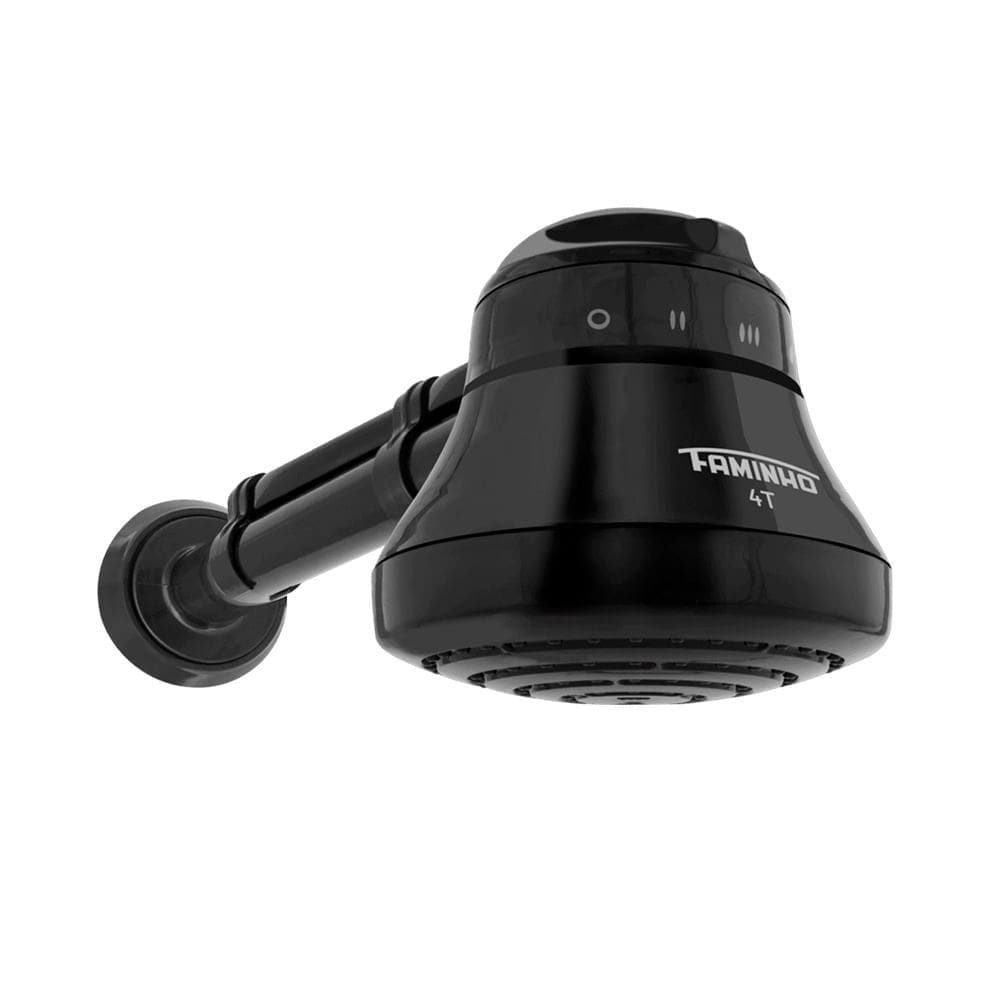 Chuveiro Fame Faminho 4T com Cano Black