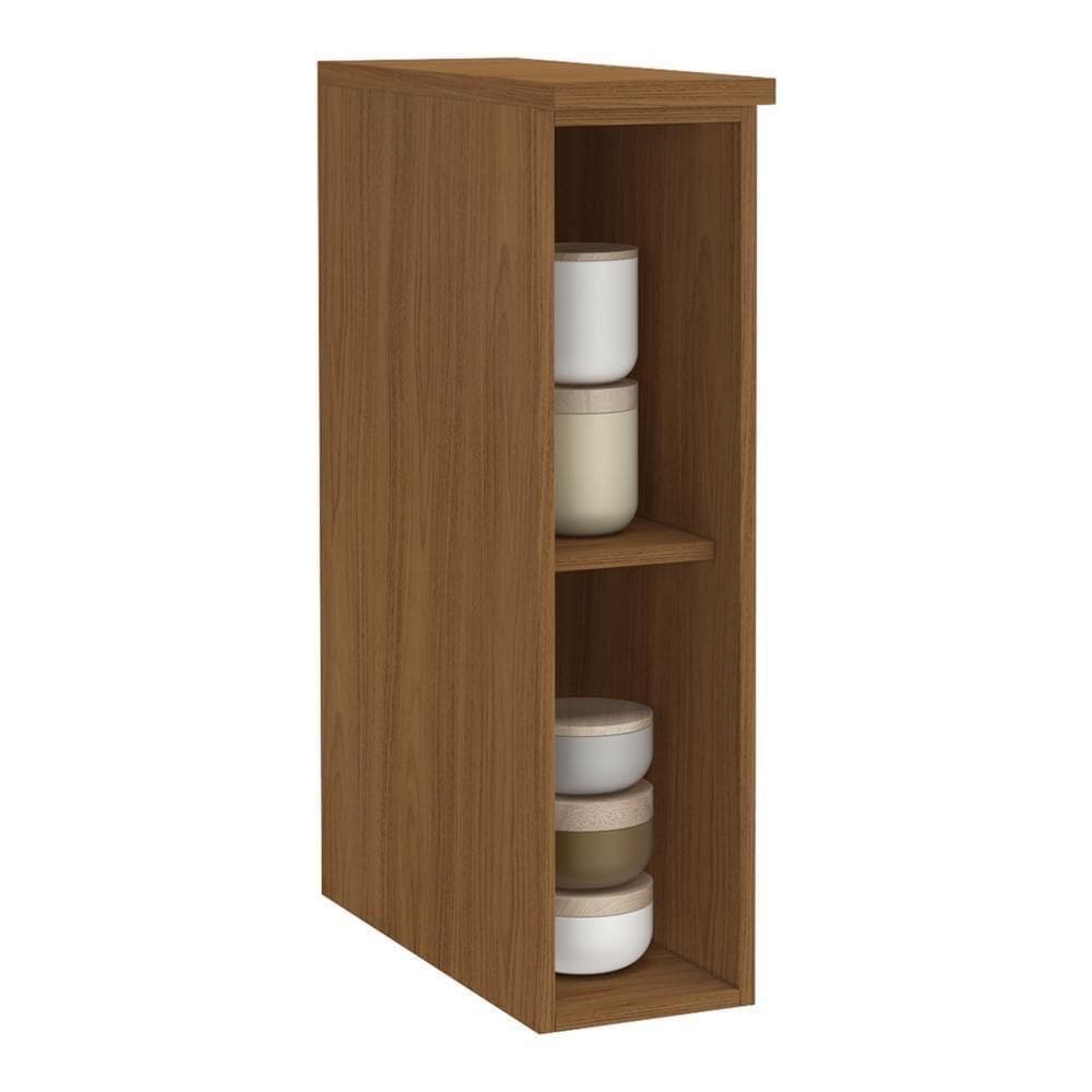Balcão Nicho Monza 20cm Freijó Com Tampo Mdf - Indékes Freijó