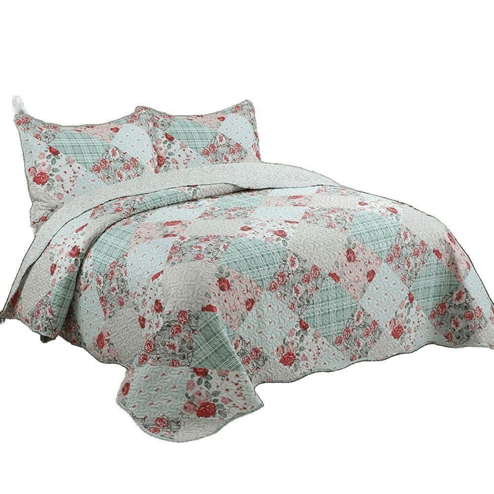 Kit Cobre Leito Colcha King Boutik Dupla Face - Brenda - 100% Poliéster