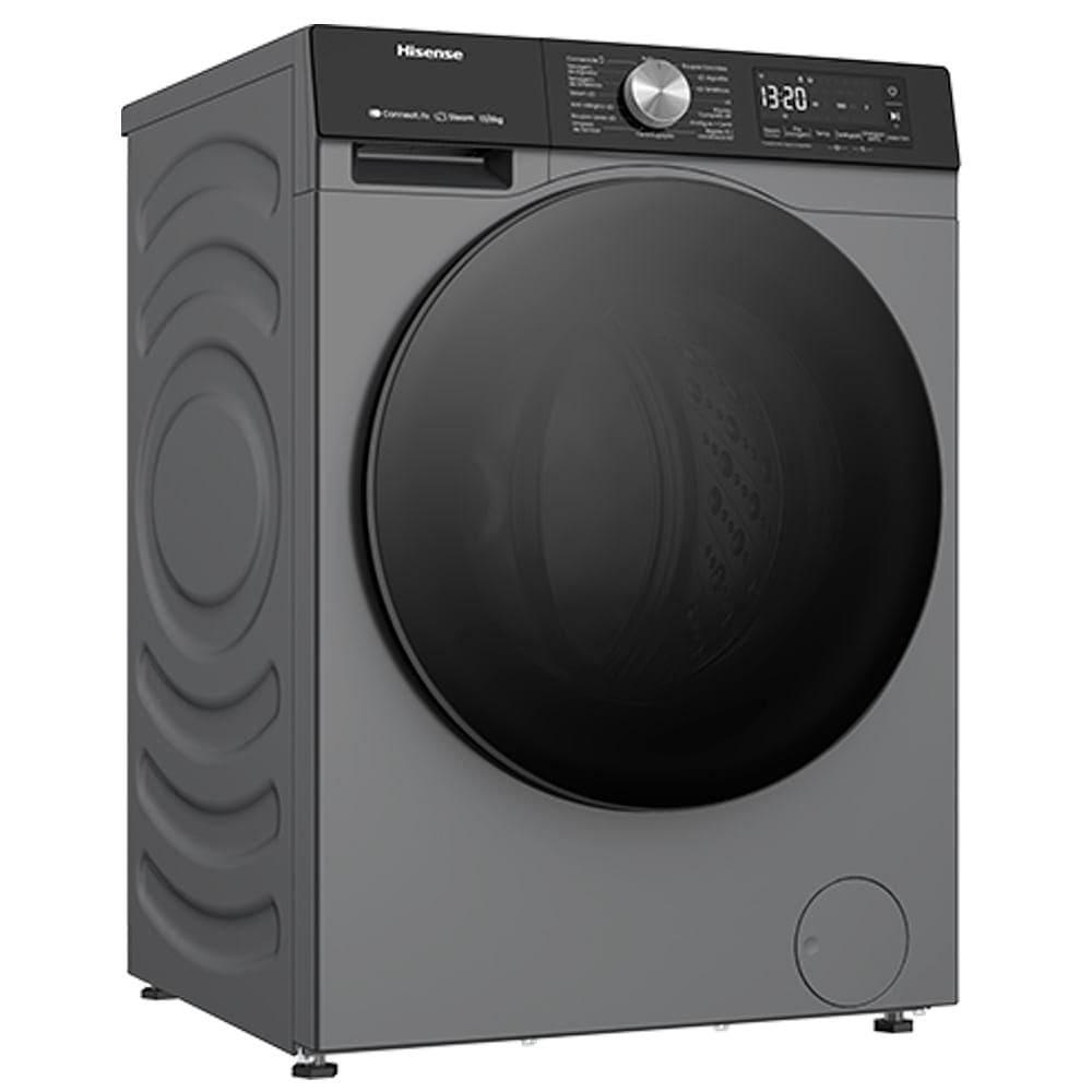 Lava e Seca 11Kg Hisense Titanium com 11 Programas de Lavagem, Steam, Wi-Fi - WD3S11