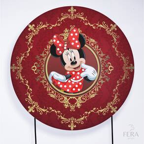 Painel Decorativo para Festa 1,80x1,80 metros Vesti Fácil com Elástico Minnie - Fera Print
