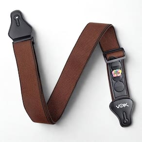 Correia P/ Guitarra Violão C/ Porta Palheta Voik VCPP-13 Brown