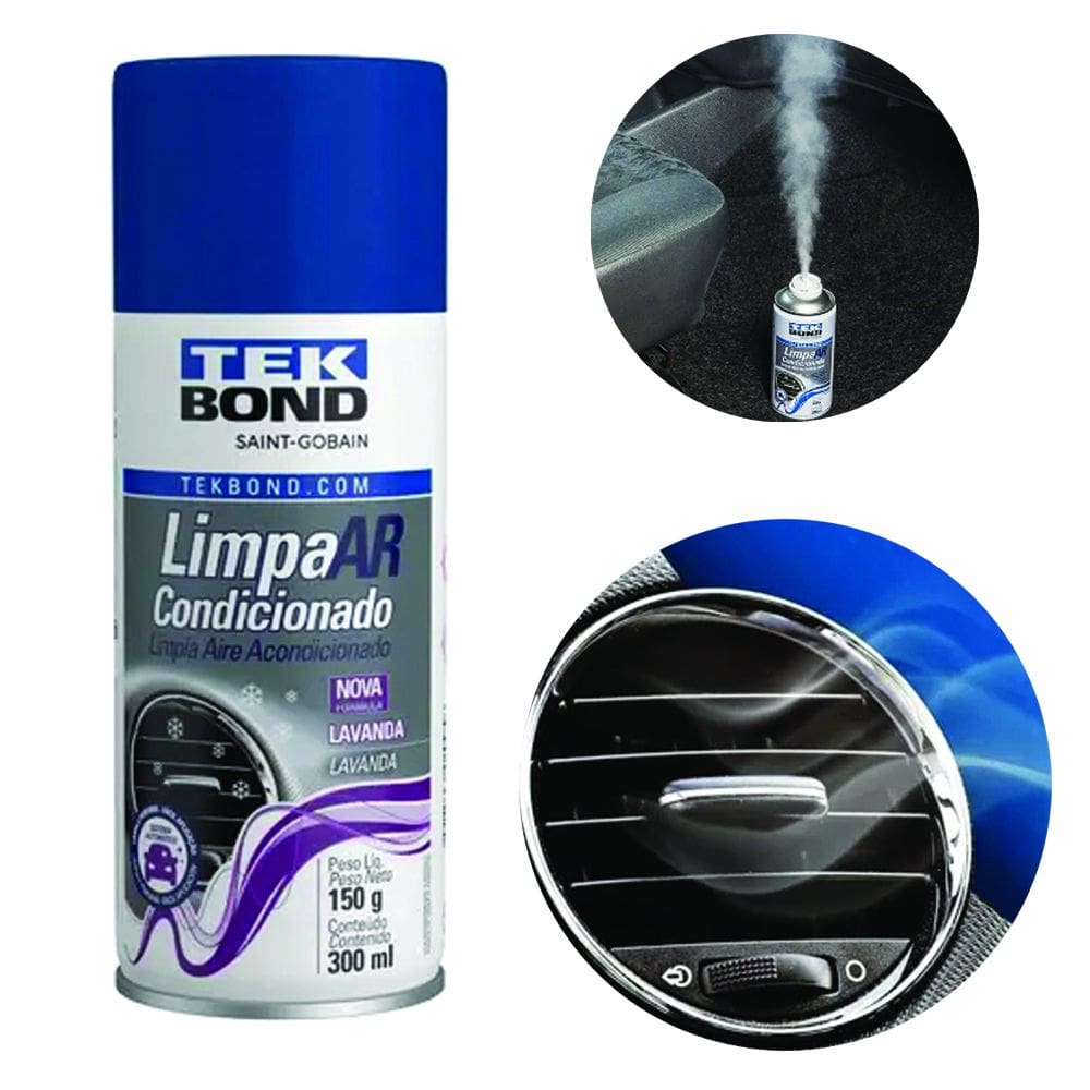 Limpa Ar Condicionado Tek Bond Automotivo LAVANDA 300ml