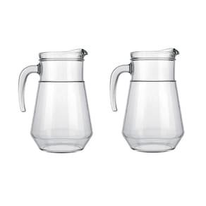 Jogo 2 Jarras 1,5L Bar Sucos Água Bebidas Vidro Nadir Figueiredo