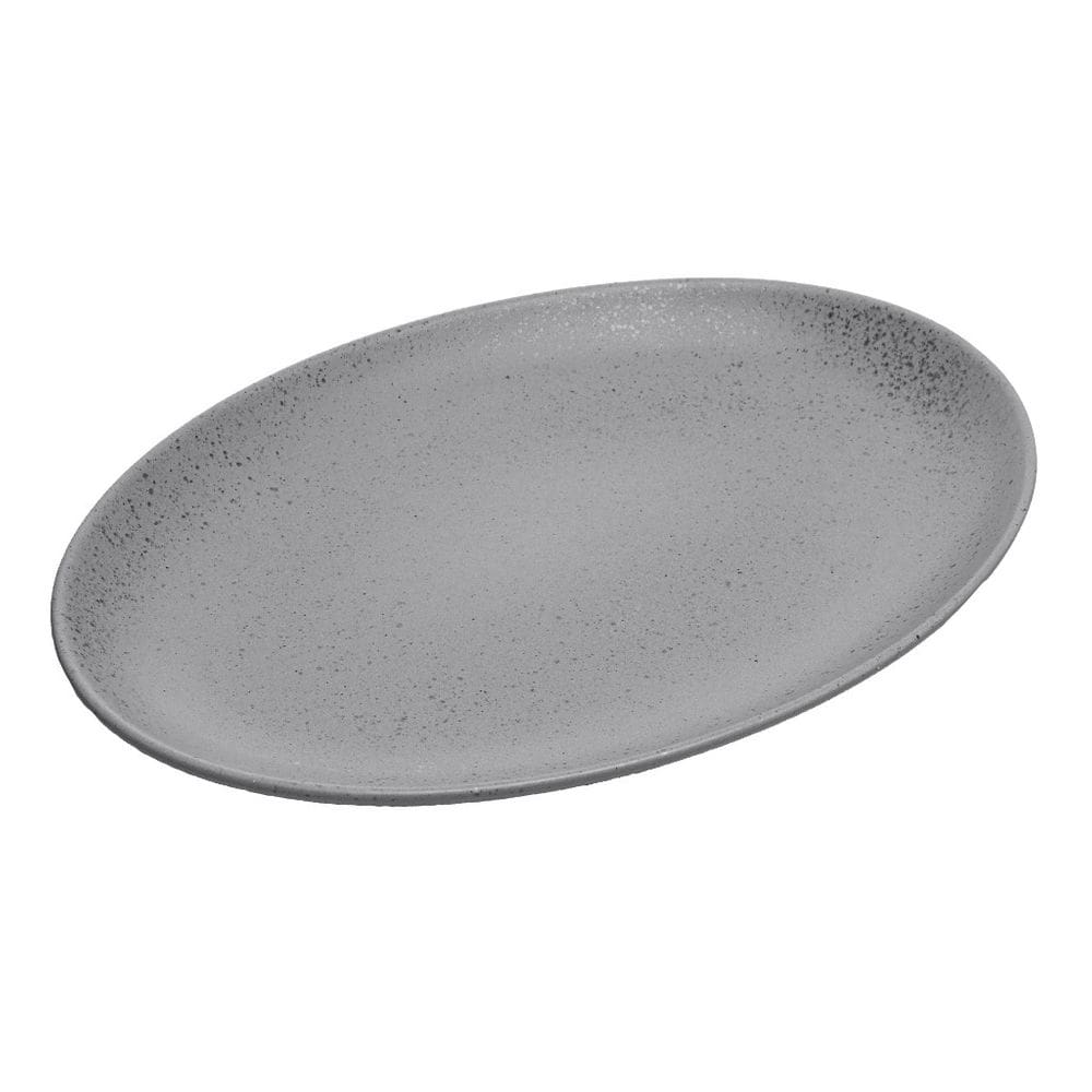 Travessa Para Servir De Cerâmica Mist Cinza Matte 40 cm x 28 cm x 4 cm - Wolff