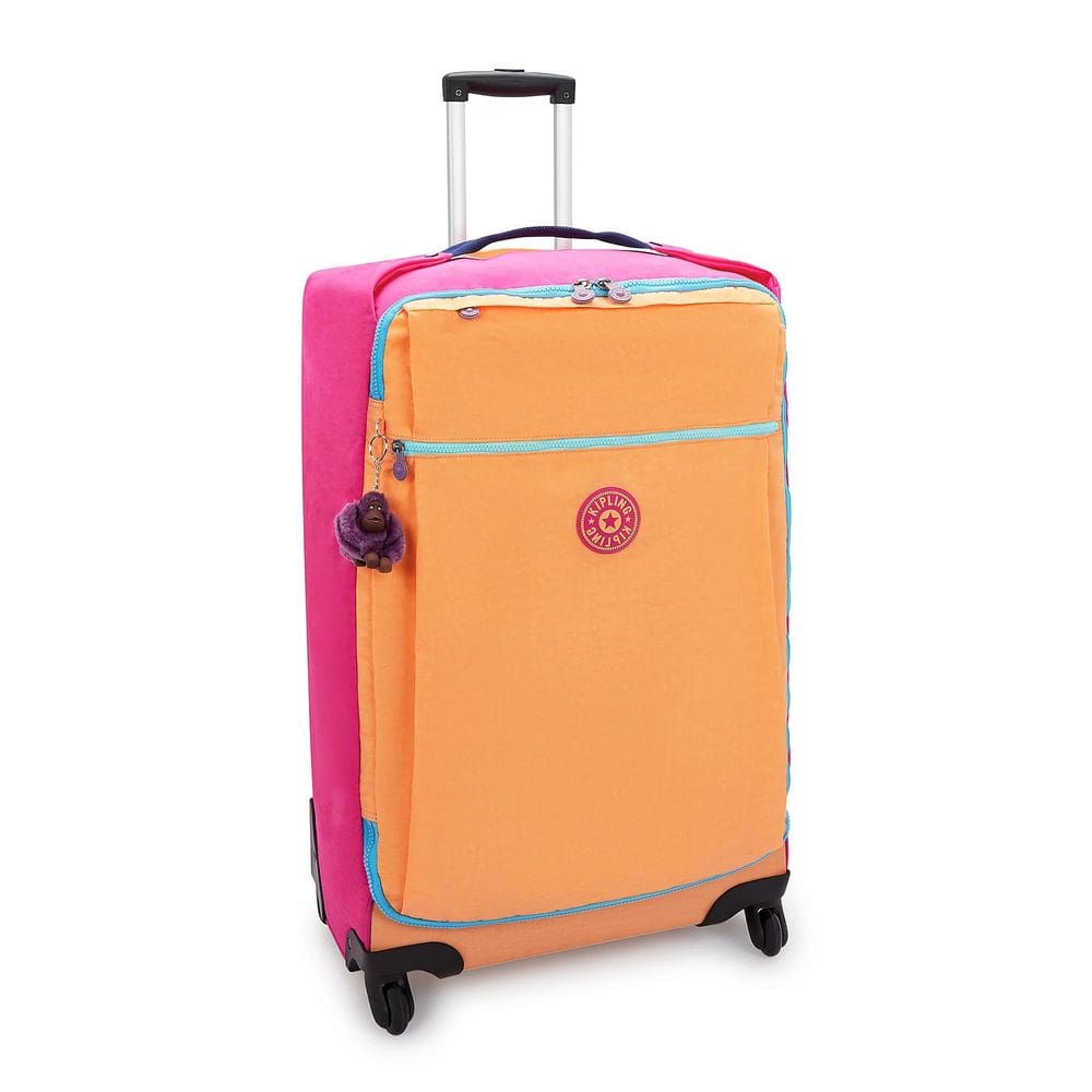Mala de Bordo Kipling Darcey Tangerine Compacta e Leve
