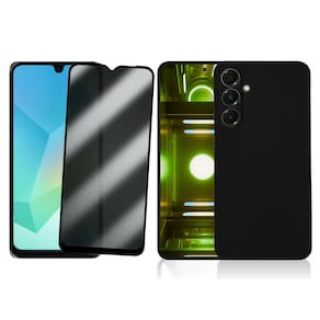 Capa Preta Para Galaxy A36 + Película de Privacidade - Armyshield