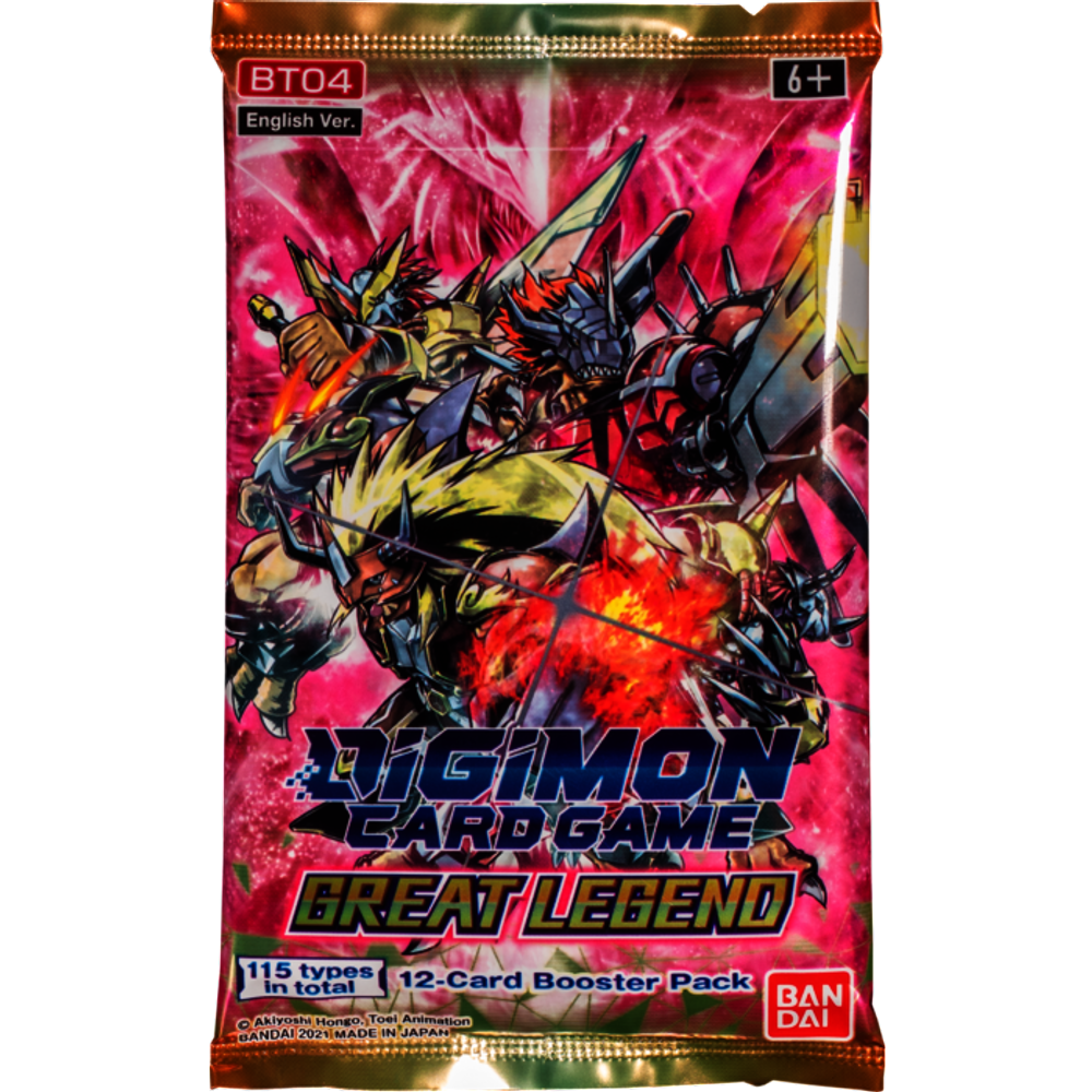 Digimon Card Game: Great Legend Booster Pack (BT04) English Version
