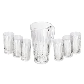Conjunto Jarra Com 6 Copos De Vidro Queen 1,5L/320ML - Wolff