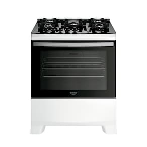 Fogão Dako 5 Bocas Mesa de Vidro Tripla Clama Supreme Glass Branco Bivolt