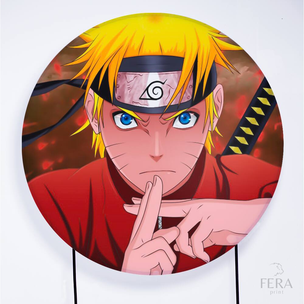 Painel Decorativo para Festa 1,80x1,80 metros Vesti Fácil com Elástico Naruto - Fera Print
