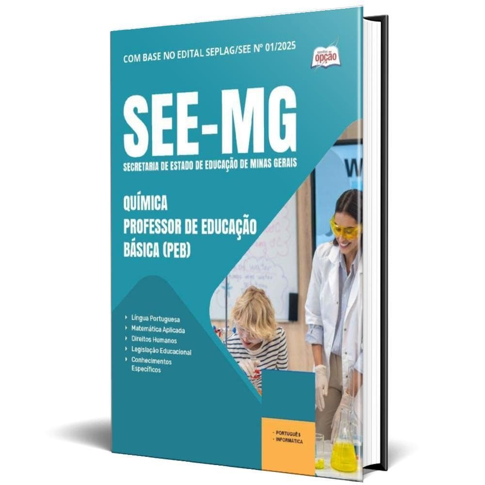 Apostila See Mg 2025 - Química Professor Educação Básica Peb