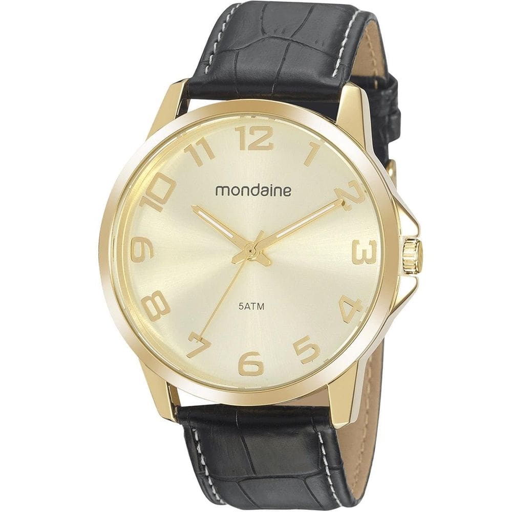 Relógio Mondaine Masculino 99517Gpmvdh1 Couro