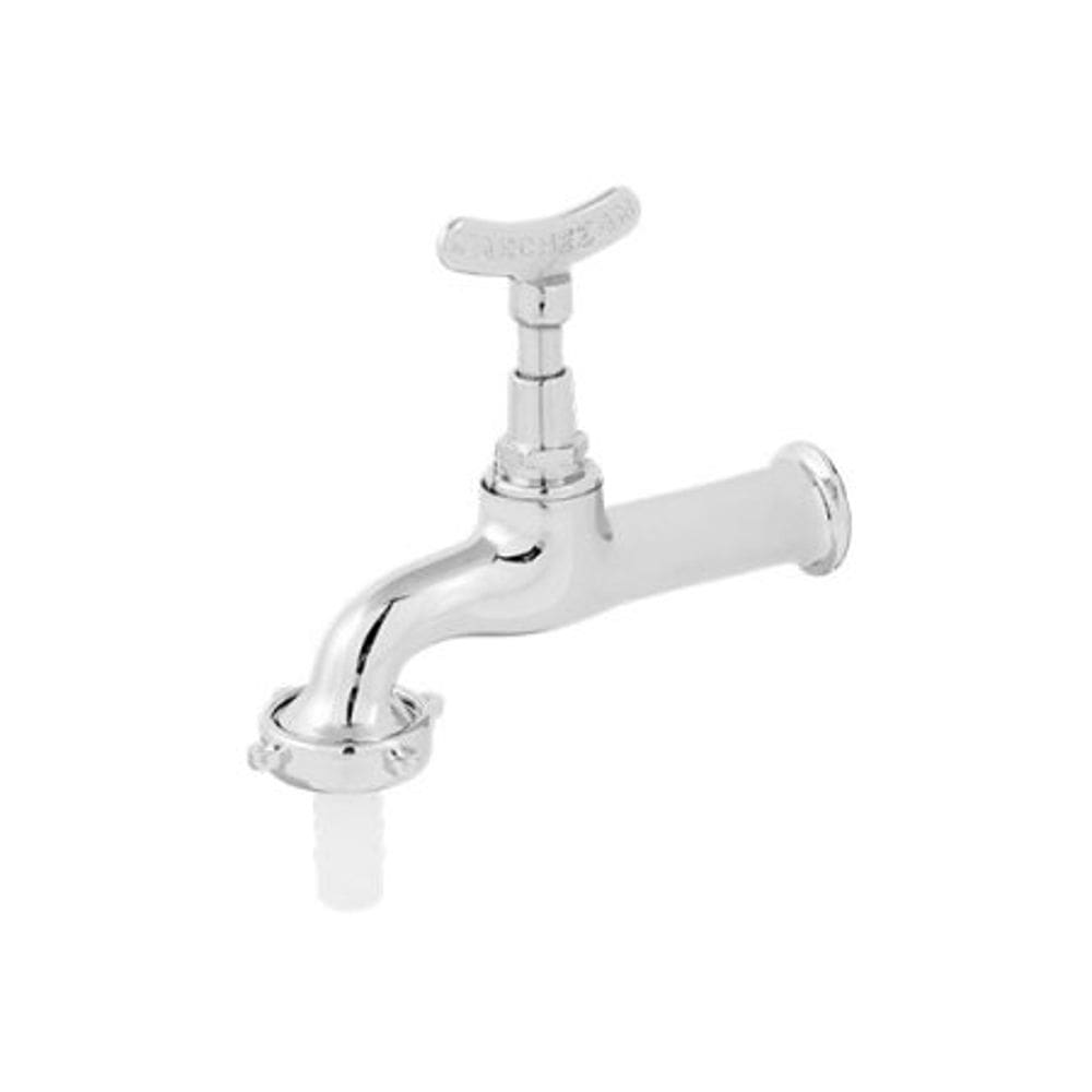 Torneira Jardim com Bico Plástico Cromada - 1/2 com Bico 3/4 - 1130 Marchezan