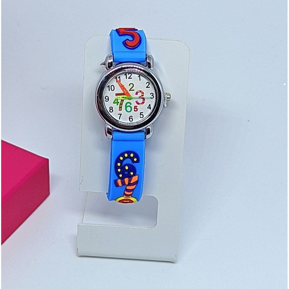 Relógio Infantil Analógico Quartzo Pulseira silicone ajustável Esporte Desenho Animados 3D para Crianças Meninas Bebês