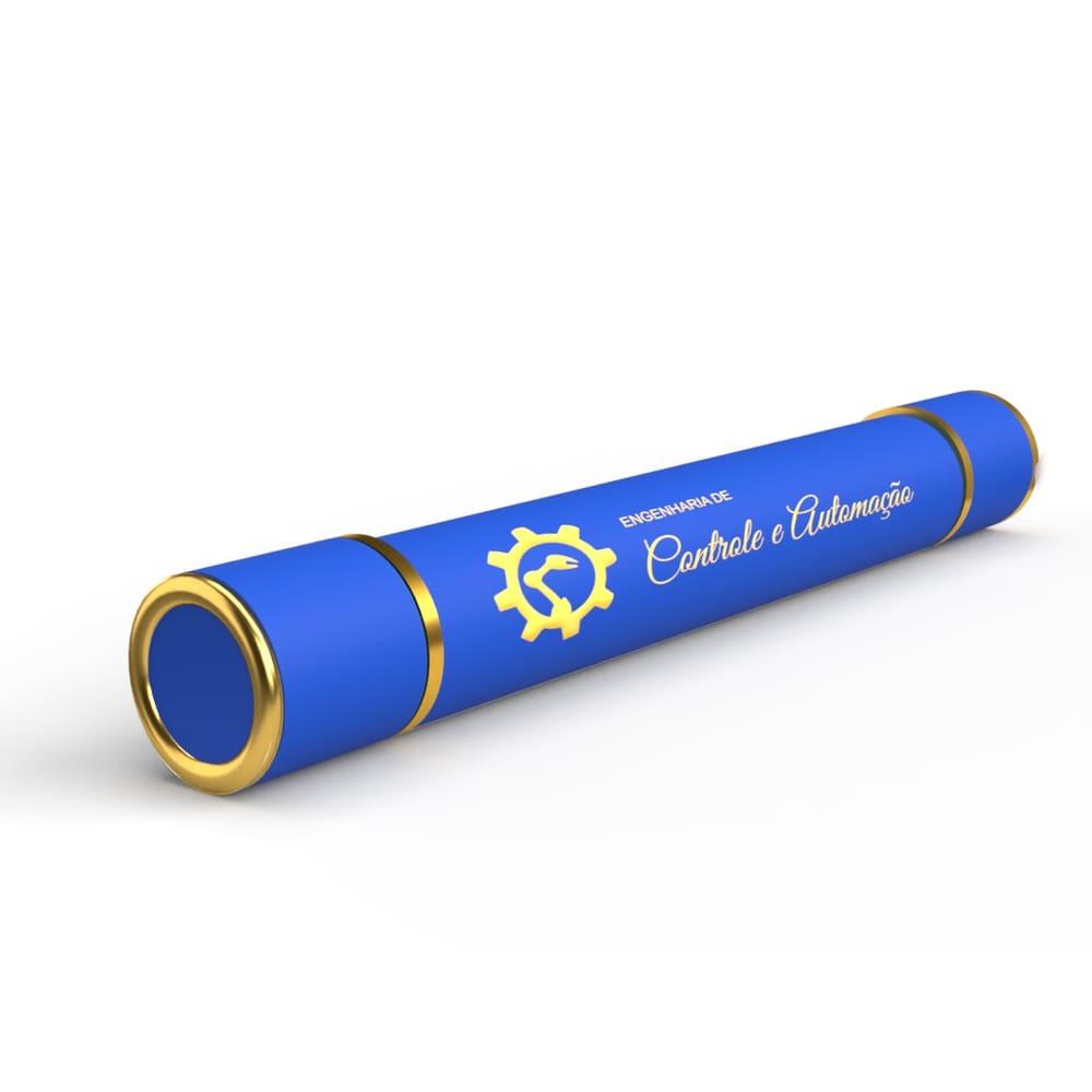 Canudo de formatura personalizado Controle e Automação | Loja de Formatura