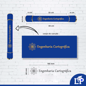 Canudo de formatura personalizado Engenharia Cartográfica | Loja de Formatura