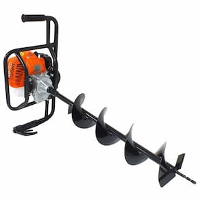 Perfurador De Solo A Gasolina Vulcan Vps520 / Vps-520 80x20 p/ Perfuração Profissional de Alicerce e Estacas